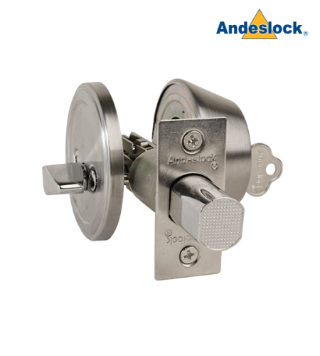 Cerrojo de Seguridad con seguro interior/cilindro exterior, llaves multipunto Andeslock