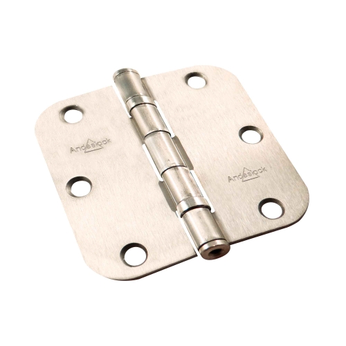 Bisagras Acero Niquelado Satinado 35x35 / Con Rodamientos y canto redondo
