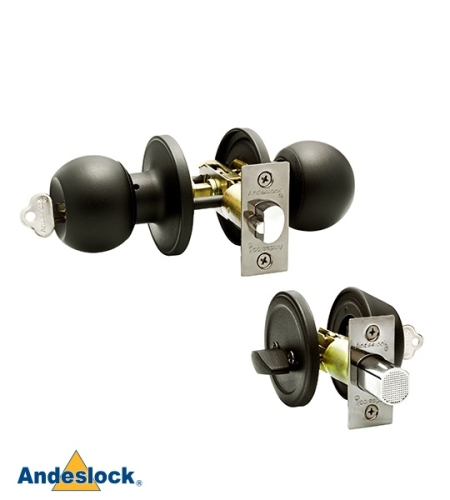 Kit Pomo y Cerrojo Acceso Principal Andeslock