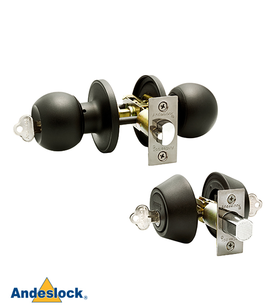 Kit Pomo y Cerrojo Acceso Principal Andeslock