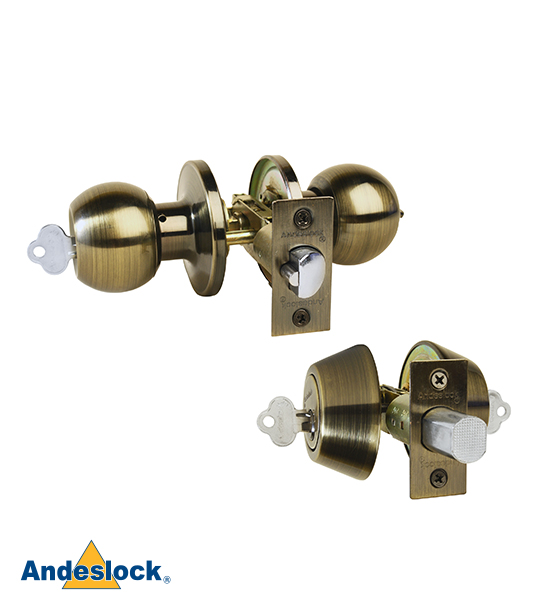 Kit Pomo y Cerrojo Acceso Principal Andeslock