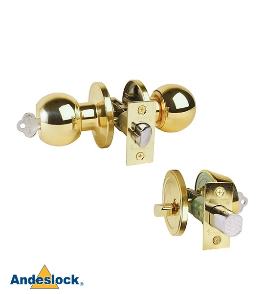 Kit Pomo y Cerrojo Acceso Principal Andeslock